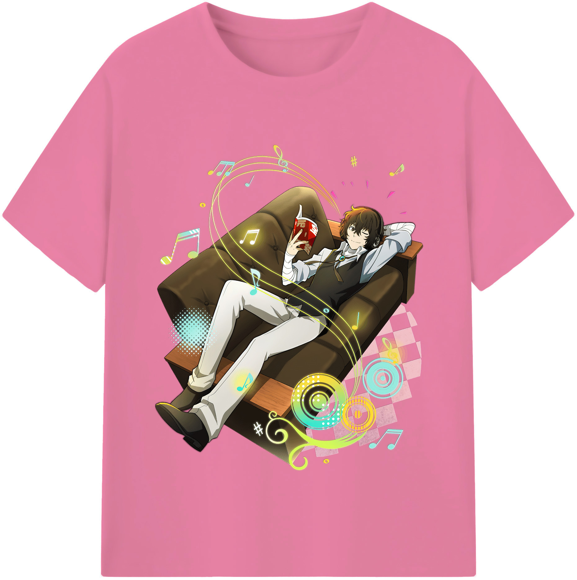 （画像用） 文豪ストレイドッグス Bungo Stray Dogs 綿100％半袖Tシャツ（フロントプリント）